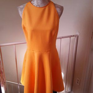 Ted Baker London Scuba Skater orange dress size L